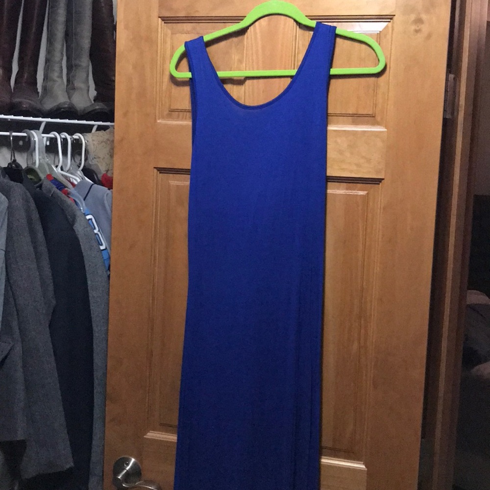 Blue maxi dress